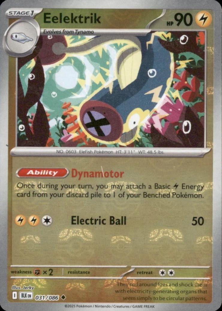 Black Bolt Eelektrik [Master-Ball] Pokémon card